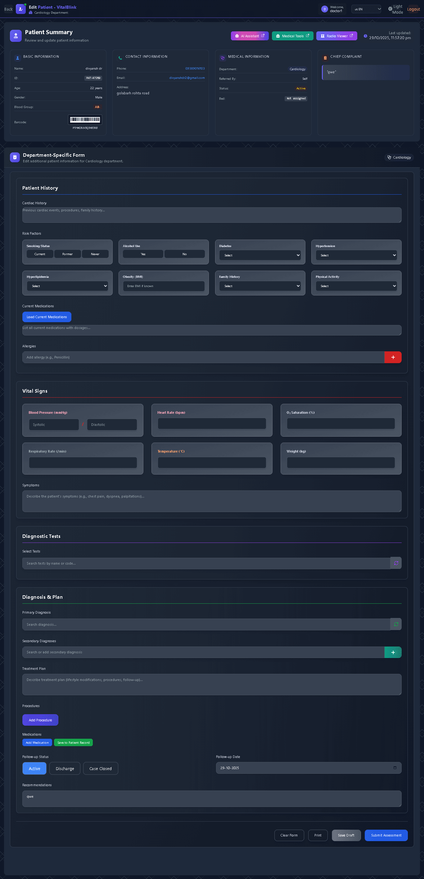Cardiology Department