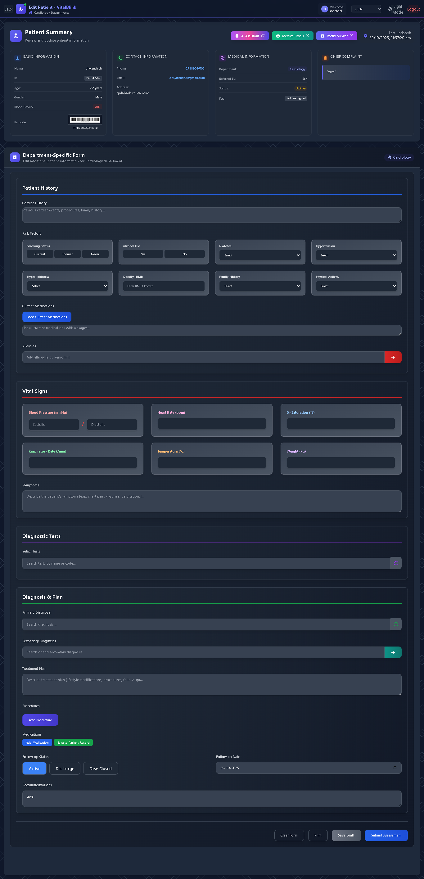 Cardiology Department